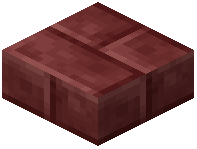 Cut Netherrack Brick Slab