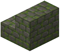 Mossy Castle Brick Stairs