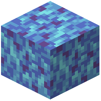 Blue Crystal Moss Block