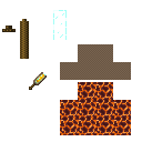 Wand Of Vertical Glass Of Magma
