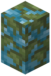 Mossy Blue Cobblestone Wall