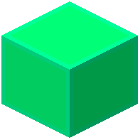 Block of Green Material