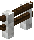 Calcite Dark Oak Fence