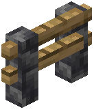 Cobbled Deepslate Oak Fence