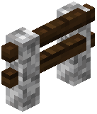 Diorite Dark Oak Fence