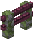 Mossy Cobblestone Crimson Fence