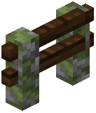 Mossy Cobblestone Dark Oak Fence