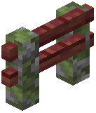 Mossy Cobblestone Mangrove Fence