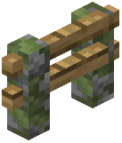 Mossy Cobblestone Oak Fence