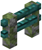 Mossy Cobblestone Warped Fence