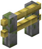 Mossy Stone Bamboo Fence