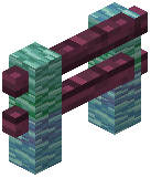 Prismarine Crimson Fence