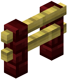Red Nether Bamboo Fence