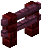 Red Nether Crimson Fence