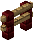 Red Nether Oak Fence