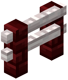 Red Nether Pale Oak Fence