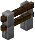Stone Brick Dark Oak Fence