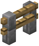 Stone Brick Oak Fence