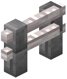 Stone Brick Pale Oak Fence