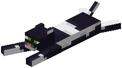 Statue Cat Ground Black (Colored)