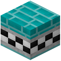 Cyan Facade Bricks Tiled Light Gray