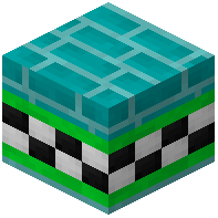 Cyan Facade Bricks Tiled Lime