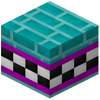 Cyan Facade Bricks Tiled Magenta