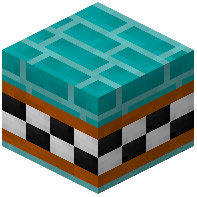 Cyan Facade Bricks Tiled Orange