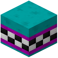Cyan Facade Wall Tiled Magenta