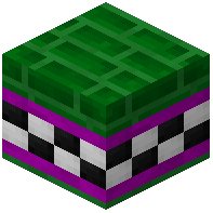 Green Facade Bricks Tiled Purple