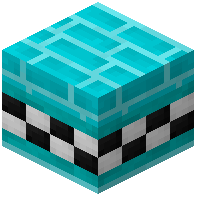 Light Blue Facade Bricks Tiled Cyan