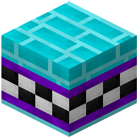 Light Blue Facade Bricks Tiled Purple