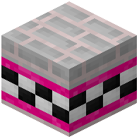 Light Gray Facade Bricks Tiled Pink