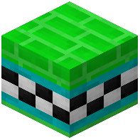 Lime Facade Bricks Tiled Cyan