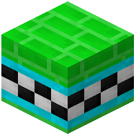 Lime Facade Bricks Tiled Light Blue