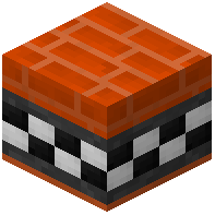 Orange Facade Bricks Tiled Gray