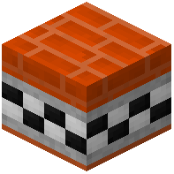 Orange Facade Bricks Tiled Light Gray