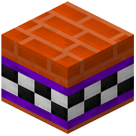Orange Facade Bricks Tiled Magenta
