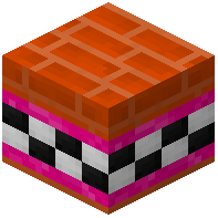 Orange Facade Bricks Tiled Pink