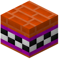Orange Facade Bricks Tiled Purple