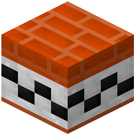 Orange Facade Bricks Tiled White