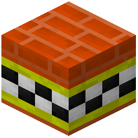 Orange Facade Bricks Tiled Yellow