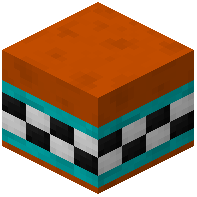 Orange Facade Wall Tiled Cyan