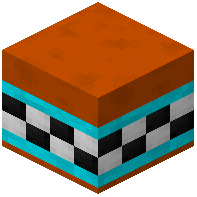 Orange Facade Wall Tiled Light Blue