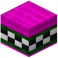 Pink Facade Bricks Tiled Green