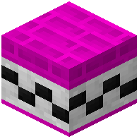 Pink Facade Bricks Tiled White