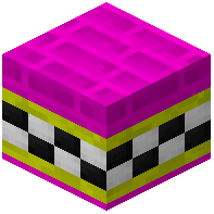 Pink Facade Bricks Tiled Yellow