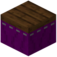 Purple Curtain Stage Dark Oak