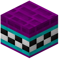 Purple Facade Bricks Tiled Cyan