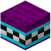 Purple Facade Bricks Tiled Light Blue